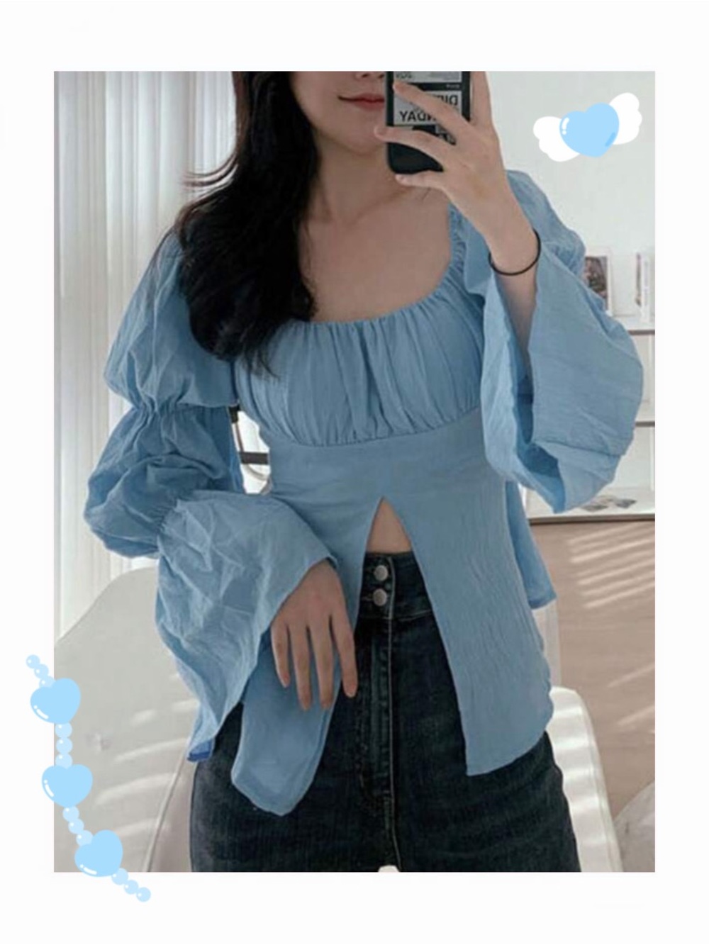 Dazy Baby Doll Flyaway Top